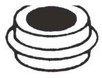 dsNP135 CERAMIC INSULATOR RIBBED