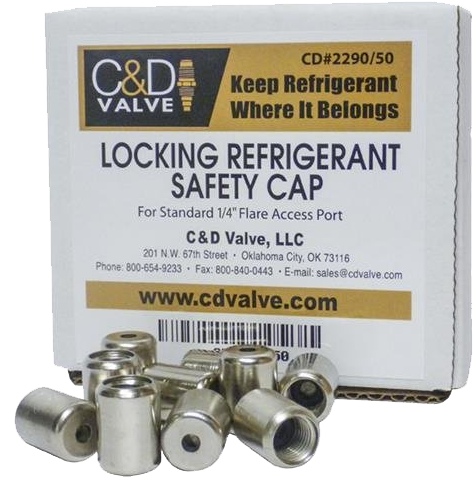 CD2290/50 TAMPER RESISTANT CAP 1/4 50PK