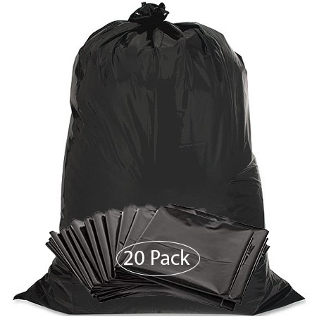 TRASH BAGS 42 GAL BLACK CONTRACTOR  20PK